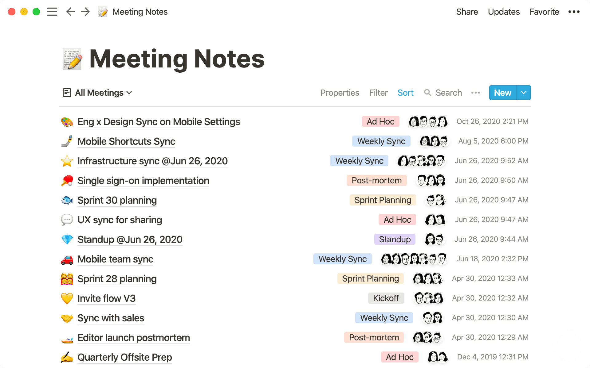 Your team’s meeting notes can be part of your knowledge management system too.