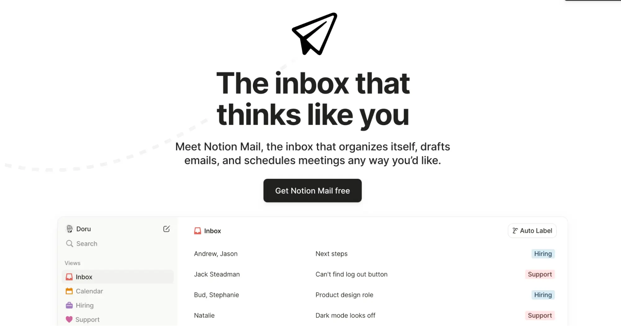 Notion Mail desktop app