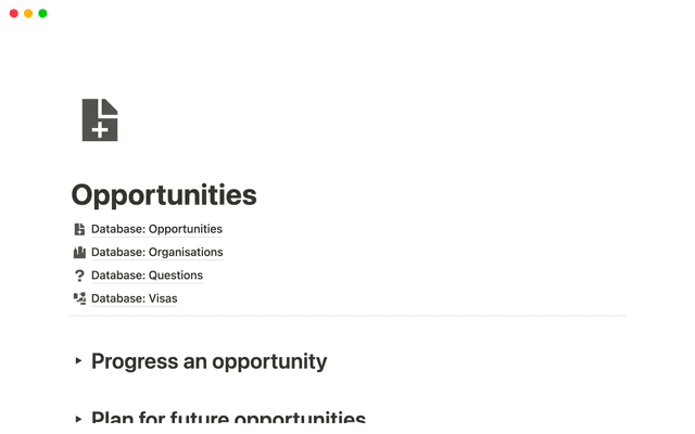 Opportunities